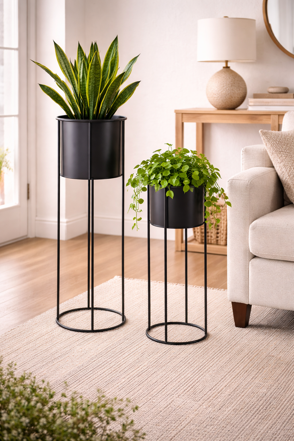 Black Stand Planter