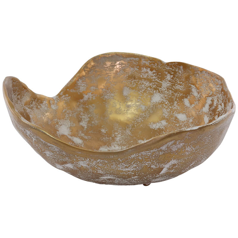 White-washed Gold Bowl
