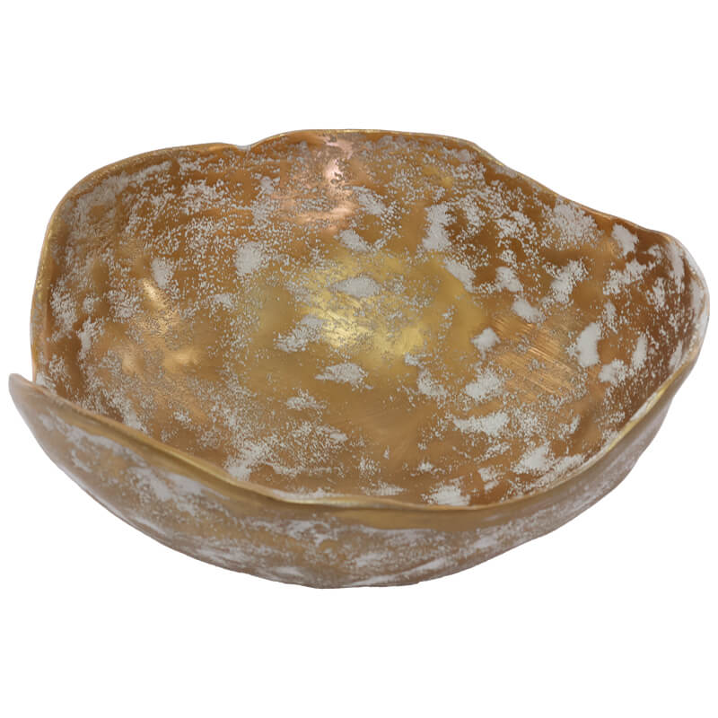 White-washed Gold Bowl