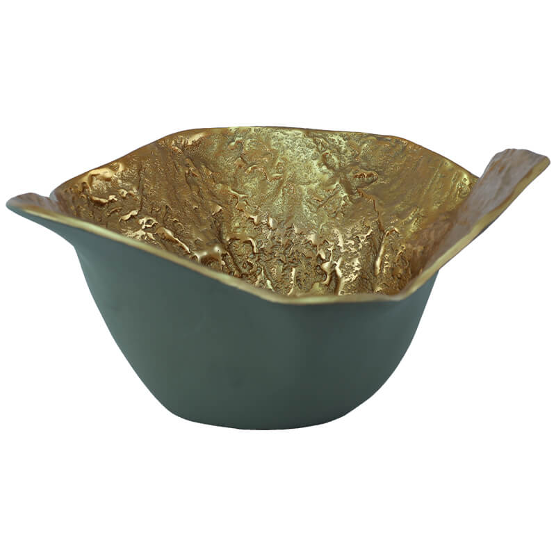 Gold/Green Decor Bowl