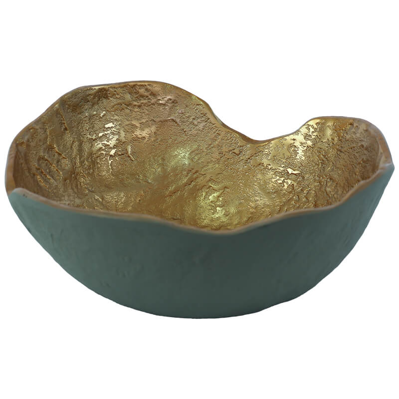 Gold/Green Decor Bowl