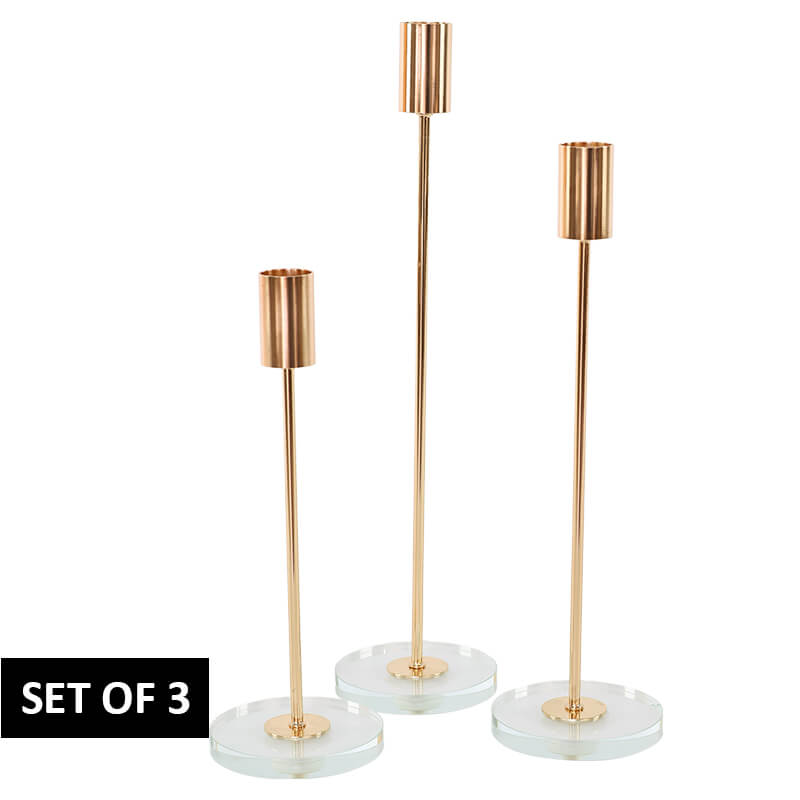 Gold Crystal Candleholder S3