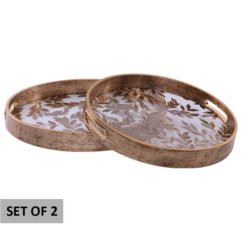 Round Gold Tray