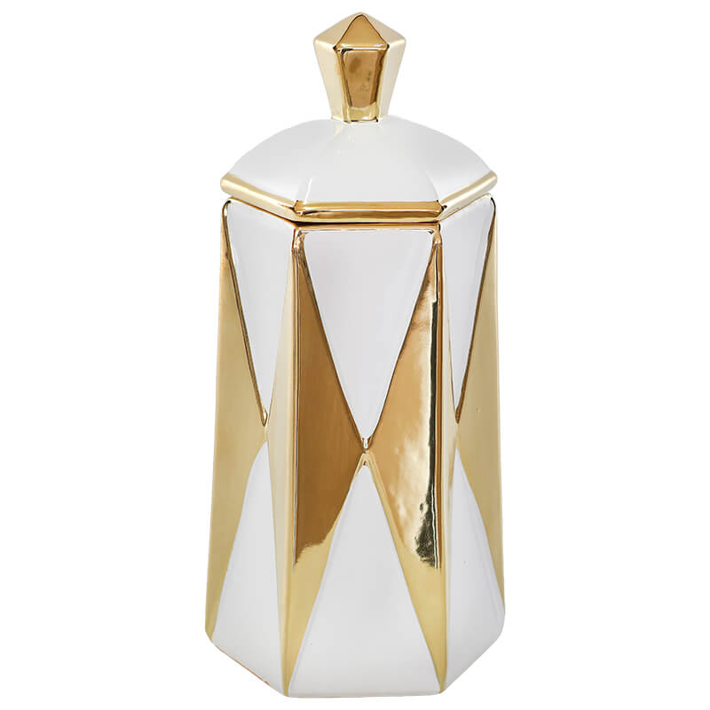 Gold/White Jar