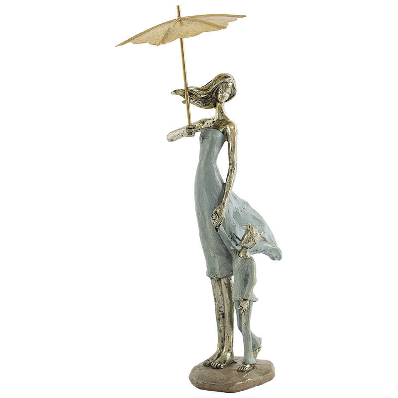 Mother and Child with Umbrella