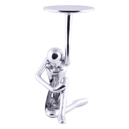Ndoni raw steel candleholder