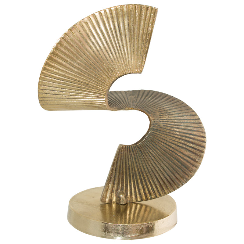 Gold Wavy Sculpture