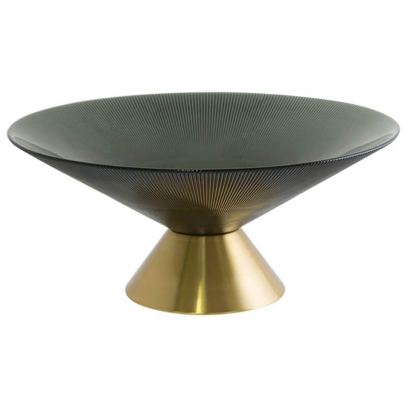 Charlene Grey and Gold Bowl