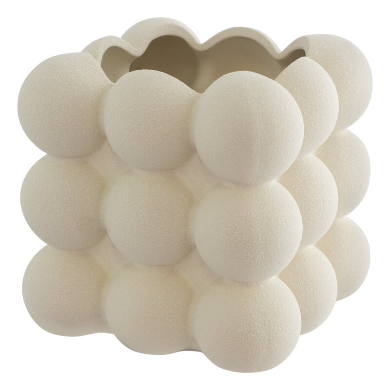 Bubbles Beige Pot