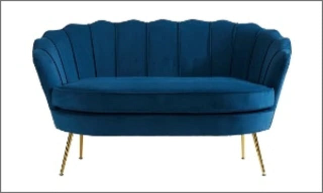 Lena 2 seater couch - Royal Blue