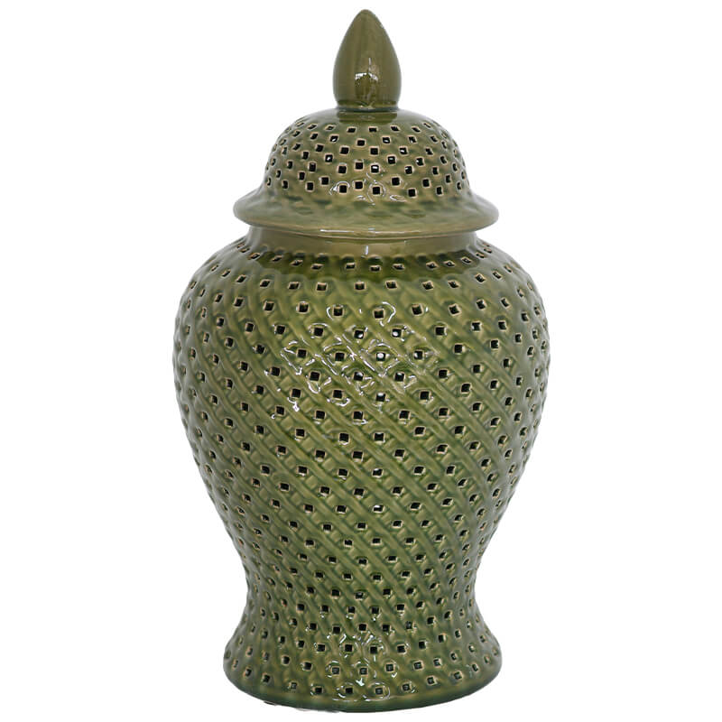 Jade Green Ginger Jar