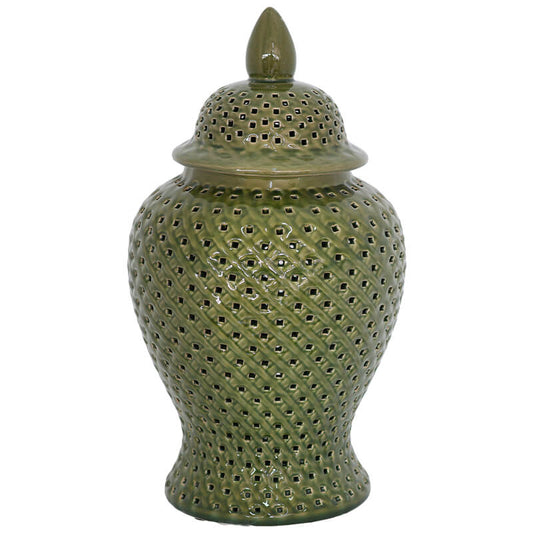 Jade Green Ginger Jar