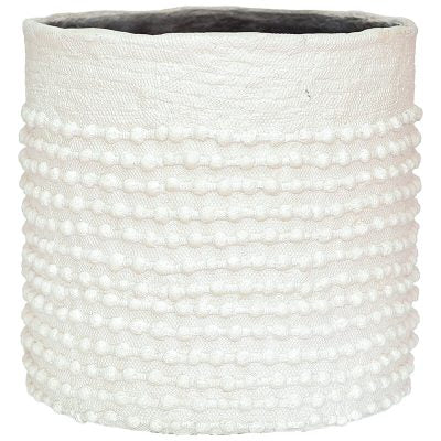 White Pompom Planters