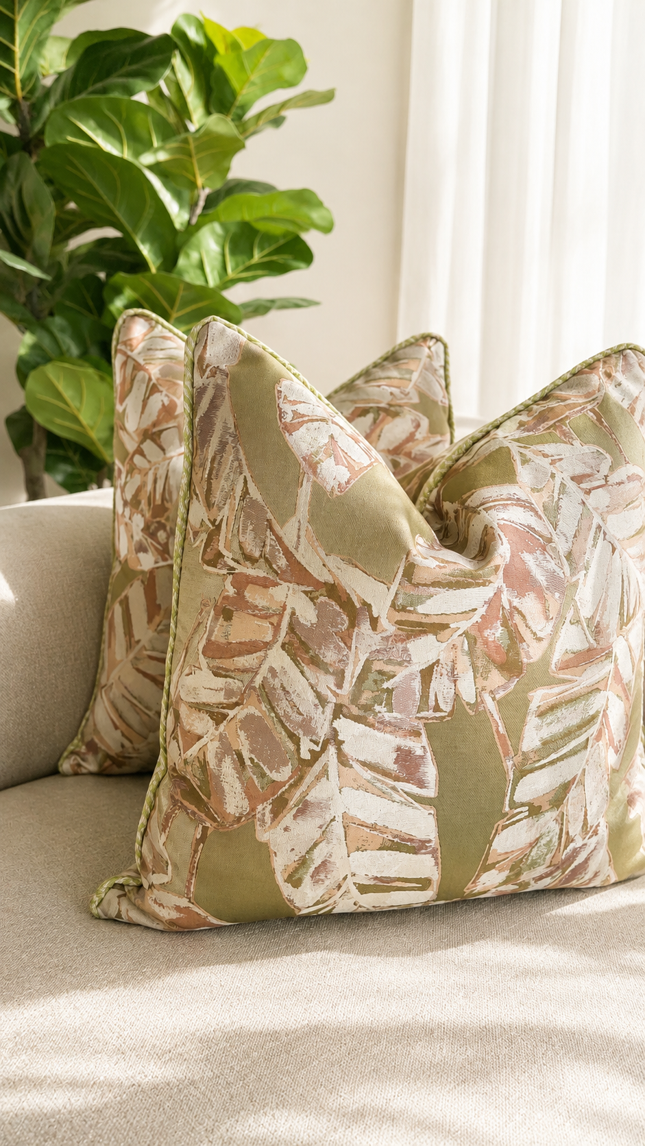 Green Leaf Cushion