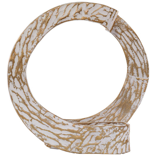 Gold White-Washed Sculpture