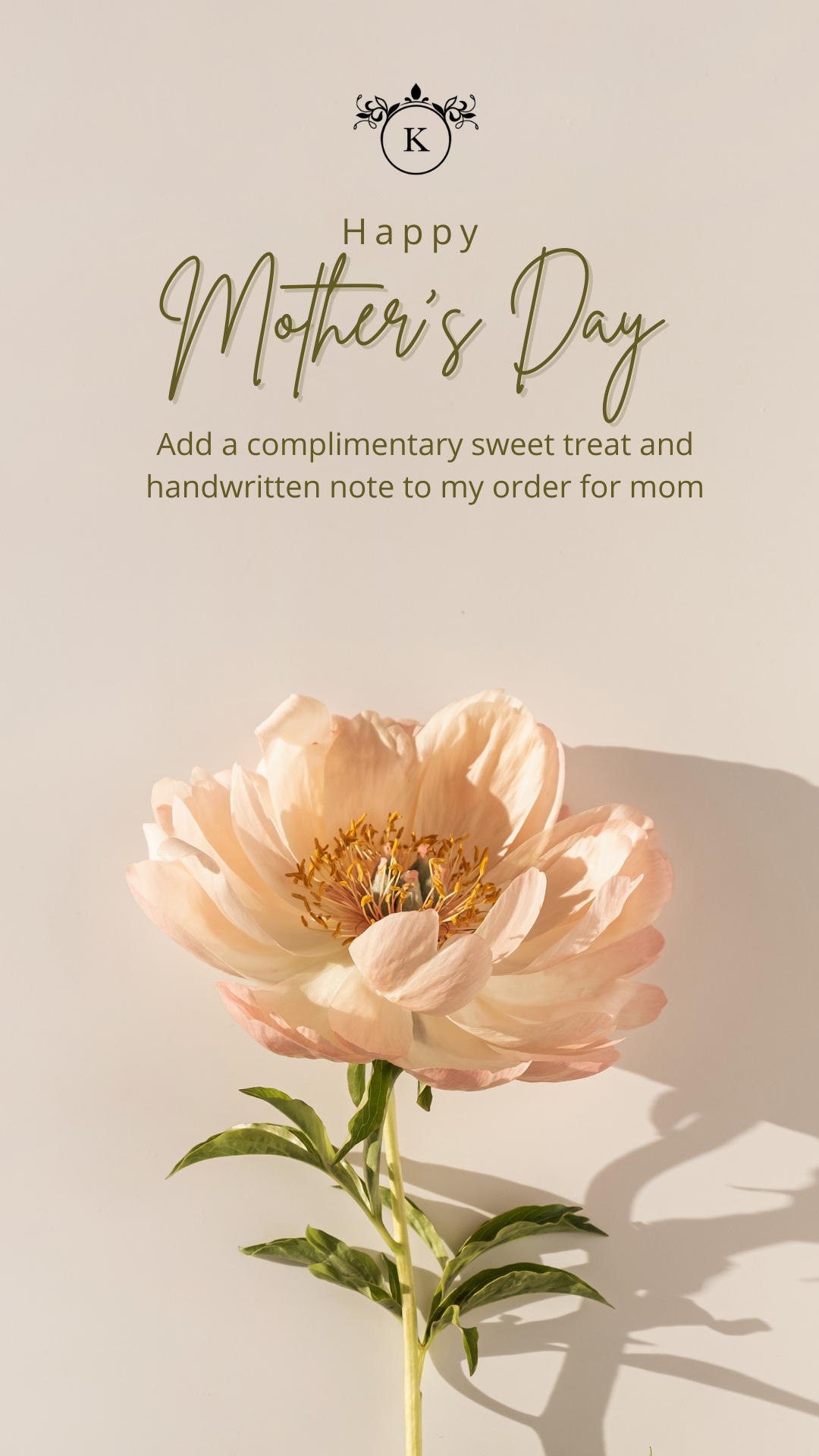Mother's Day Treat - Complimentary