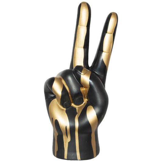 Peace Sign Hand Sculpture
