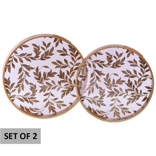 Round Gold Tray