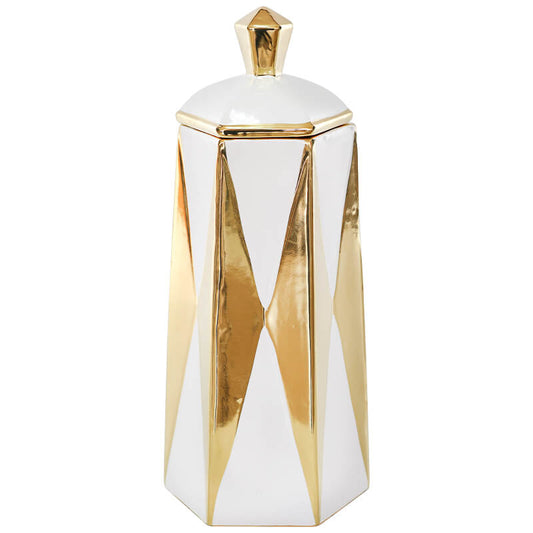 Gold/White Jar