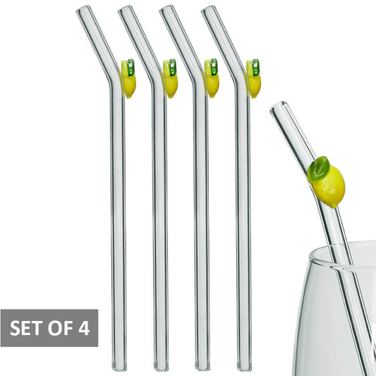 Lemon Glass Straw Set