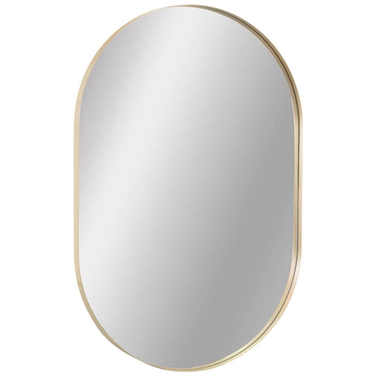 Gold Oval Mirror