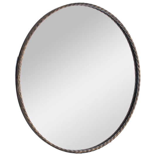 Braided Round Mirror