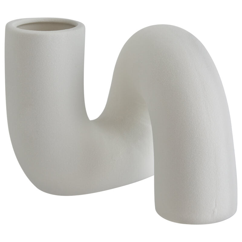 Twisted Pipe Ceramic Vase